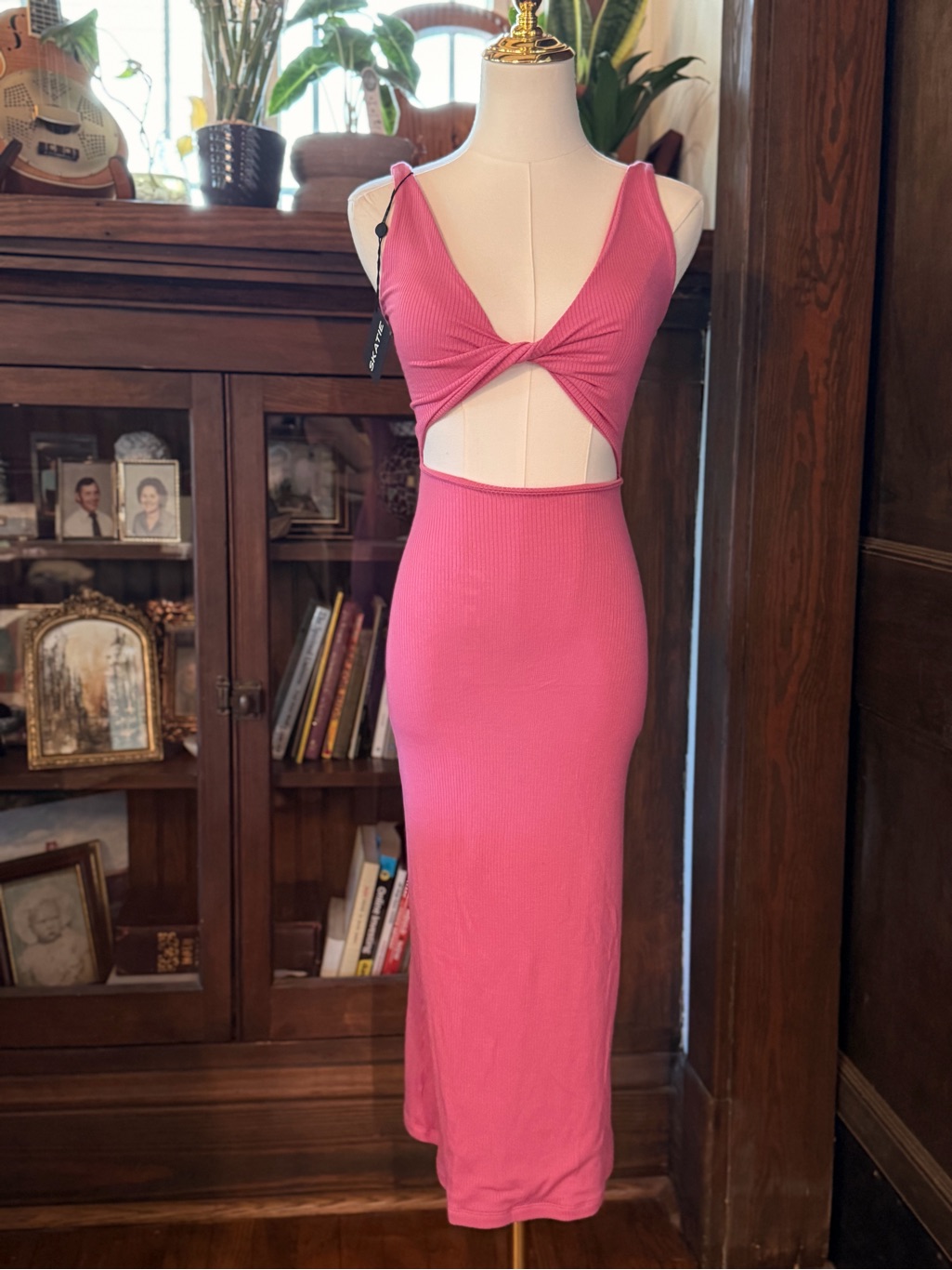 Nwt Skatie Amelia Ribbed Dress In Pink Size Xs — image 6 of 8